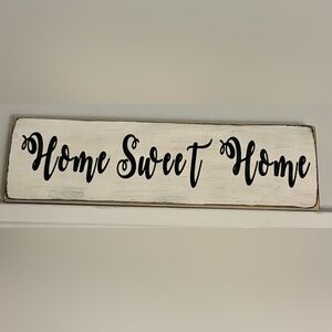 Charming Black and White Wall Decor Sign